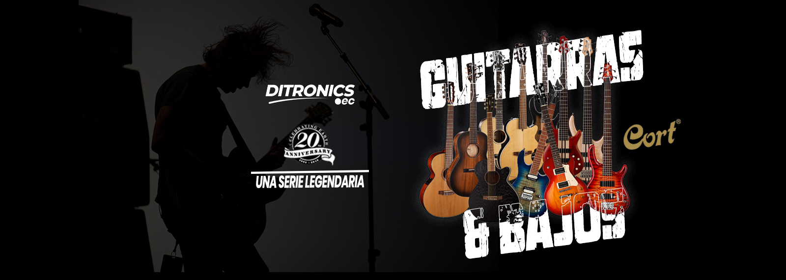 Guitarras y Bajos Marca Cort SLIDER - Ditronics Ecuador