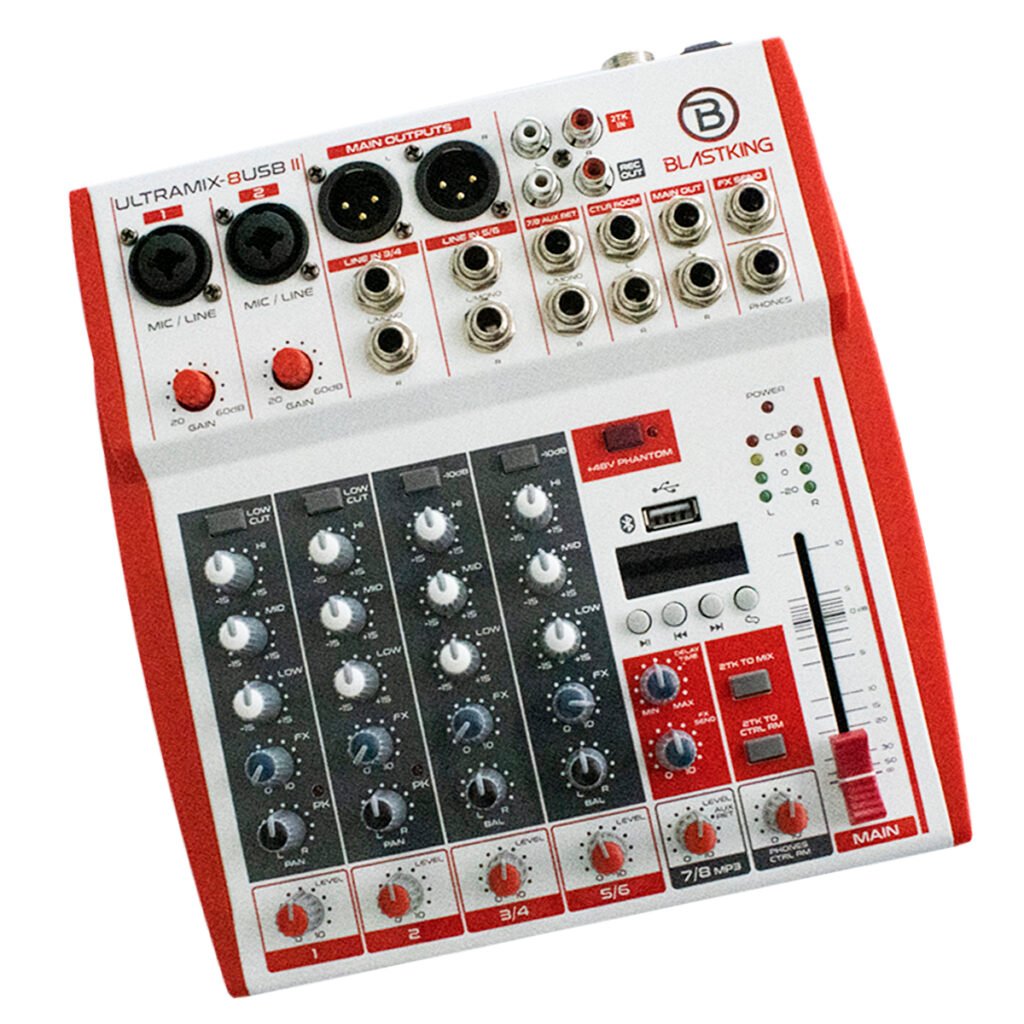 Blastking Ultramix 8USB | Consola de 8 canales - Ditronics Ecuador