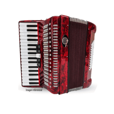 Acordeón Steiner 80 Bajos Rojo 37K80B