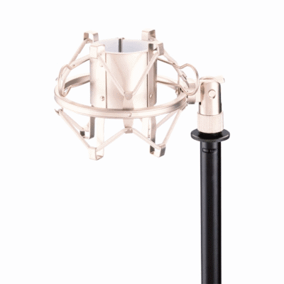 Alt text: Cabezales de microfono profesionales y soporte de alta calidad para estudios de grabación en Ecuador.