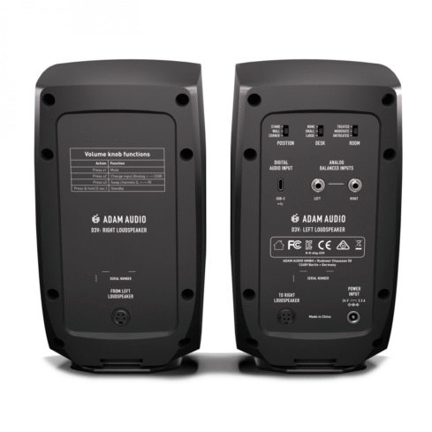Monitores de Estudio ADAM D3V (Par) Negro – Ditronics Ecuador 4