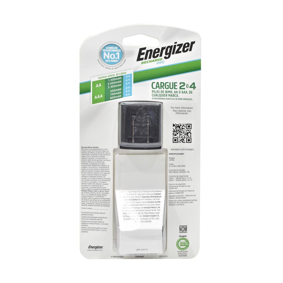 GARCADOR DE PILAS ENERGIZER PRO AAAAA INCLUYE 2 PILAS AA CHPRO – CHPRO – Ditronics Ecuador 2