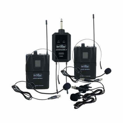 Grober AEDO Serie | Micrófono Doble UHF Corbata/Diadema